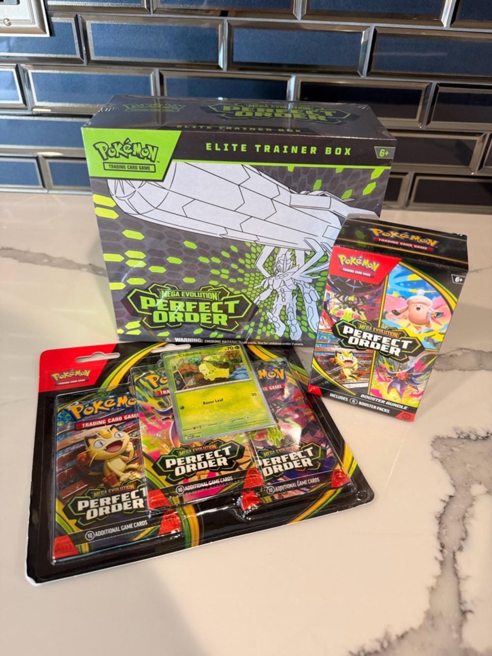 Pokémon TCG Perfect Order Elite Trainer Box & Booster Bundle & Blister 3pk NEW